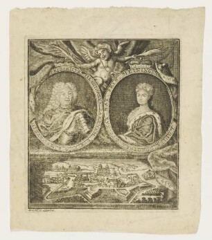 Doppelbildnis Fridericvs III und Louysa Dorothea
