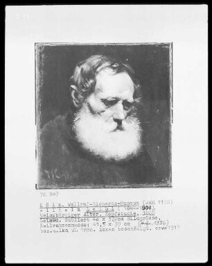 Weißbärtiger Alter / Kopfstudie eines alten Mannes