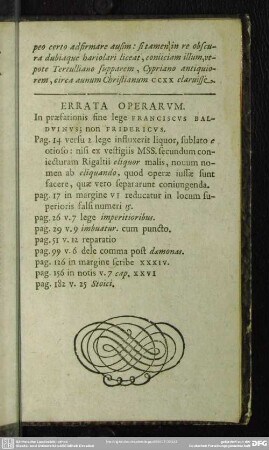 Errata Operarum