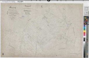 Lindehorst (Dortmund), Holthausen (Dortmund), Zusammenlegung Holthausen, Urkarte I Lindenhorst Flur 2
