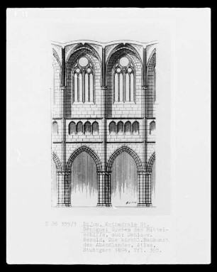 Dijon, Kathedrale Saint Bénigne, Mittelschiff