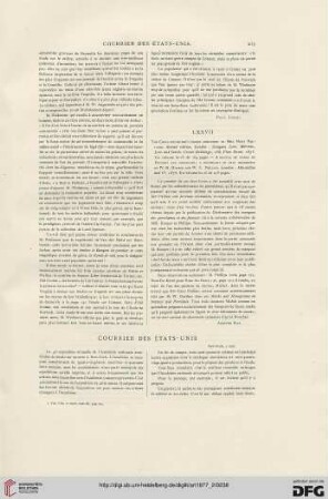Courriers des Ètats-Unis