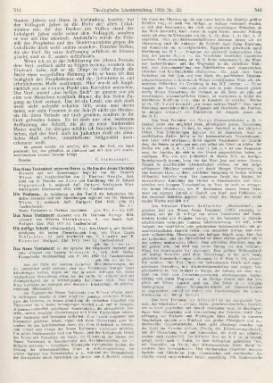 541-543 [Rezension] Menge, Hermann (Übers.), Das Neue Testament. 2., neu bearb. Aufl