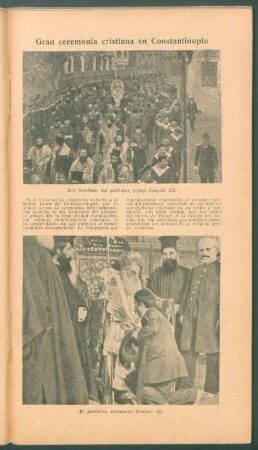 Gran ceremonia cristiana en Constantinopla