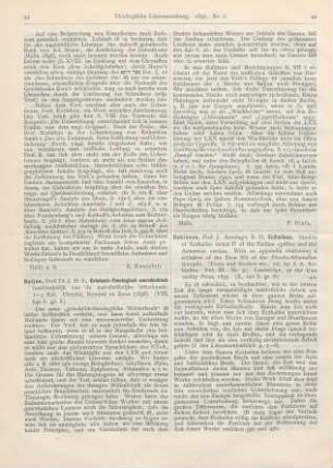 44-48 [Rezension] Robinson, J. Armitage, Euthaliana. Studies of Euthalius codex H of the Pauline epistles and the Armenian version
