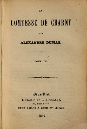 La Comtesse de Charny, 3