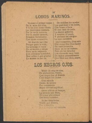 Los negros ojos.