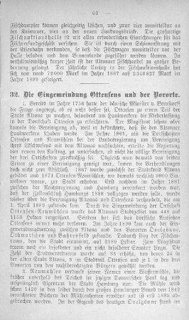 32. Die Eingemeindung Ottensens und der Vororte.