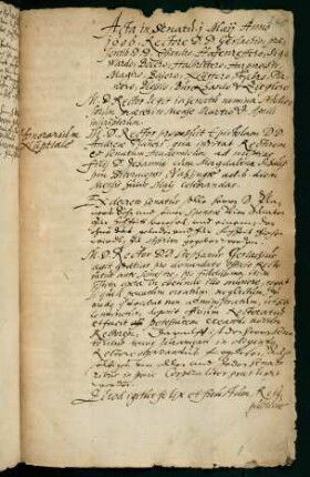 Sommersemester 1606. Rektorat Johannes Halbritter.