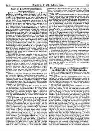 Aus dem Deutschen Lehrerverein