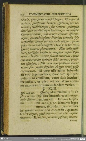 §. XLIII. Ipsa iam explicatur Autoris sententia