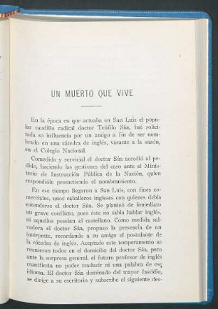 Un muerto que vive