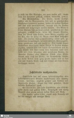 Schildkröte nachzumalen