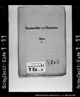 Land- und Viehregister (unvollständig) Enthält: Hagenburg, Altenhagen, Heidorn (teilweise)