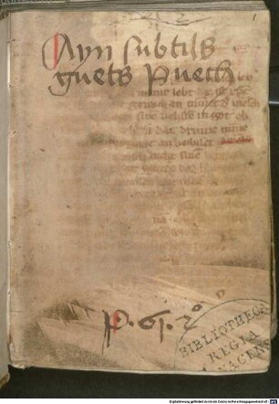 Mystikertexte, vornehmlich von Meister Eckehart - BSB Cgm 133