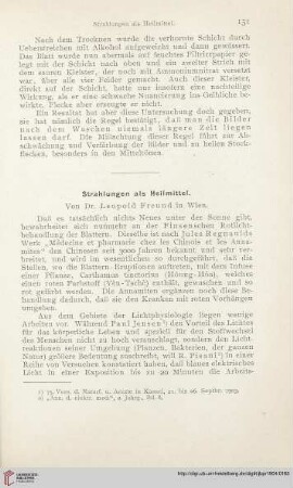 18: Strahlungen als Heilmittel