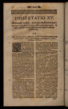 304-327, Dissertatio XV.