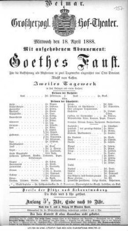 Faust. Zweites Tagewerk