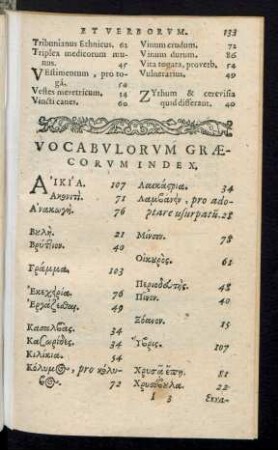 Vocabulorum Graecorum Index.