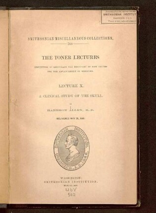A clinical study of the skull