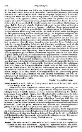 382-383, Marzell. Die heimische Pflanzenwelt im Volksbrauch und Volksglauben. Skizzen zur deutschen Volkskunde. 1922