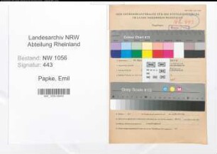 Entnazifizierung Emil Papke , geb. 11.04.1901 ()