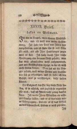 XXXVII. Brief. Lukas an Wellmann