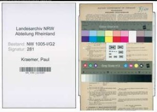 Entnazifizierung Paul Kraemer , geb. 07.07.1904 (Polizeibeamter)