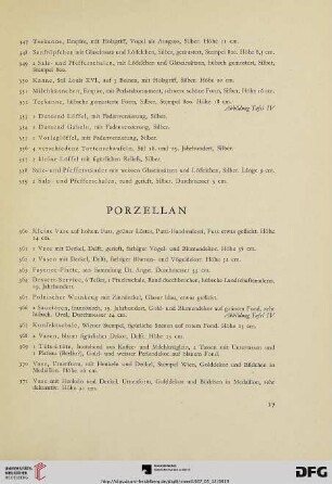 Porzellan (Nr. 360-399)