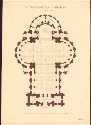 Thomaskirche, Berlin-Kreuzberg: Grundriss