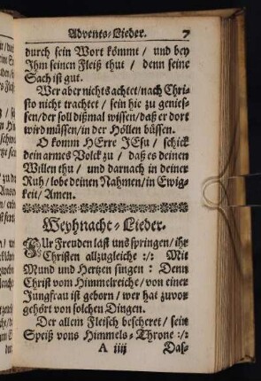 Weyhnacht-Lieder.