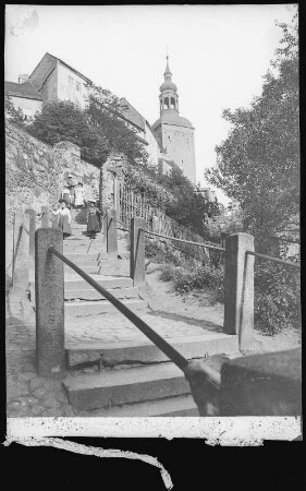 Bautzen. Fischerpforte, Aufgang zum Lauenturm