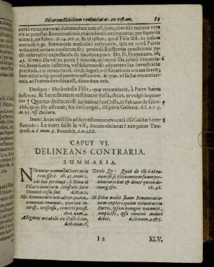 Caput VI. Delineans Contraria.