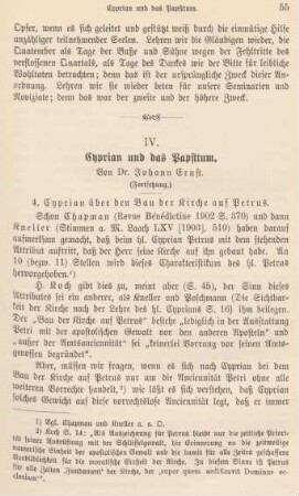 55-66 Cyprian und das Papsttum : Fortsetzung