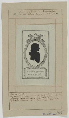 Bildnis des Friedrich Christian Braunschweig