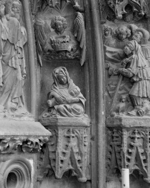 Portal mit Vorhalle — Rechte Archivolten — Innere Archivolte — Die Empfängnis Mariä