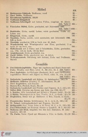 Möbel (Nr. 50-64)