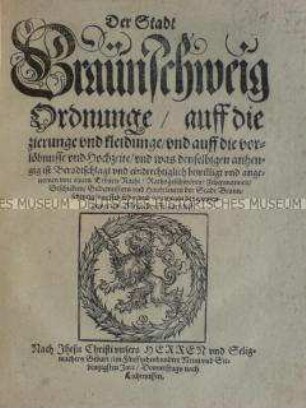 Kleiderordnung der Stadt Braunschweig