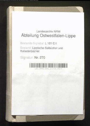 Salbuch der Vogtei Langenholzhausen von 1826, Bd. 2 (Duplikat)