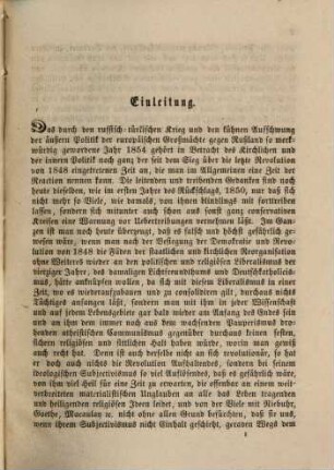 Allgemeine kirchliche Chronik. 1. 1854