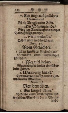 Num.15. Vom Gelächter.