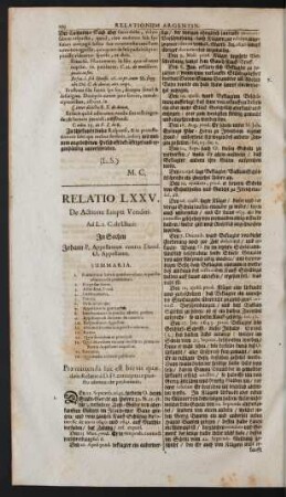 Relatio LXXV.
