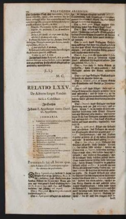 Relatio LXXV.
