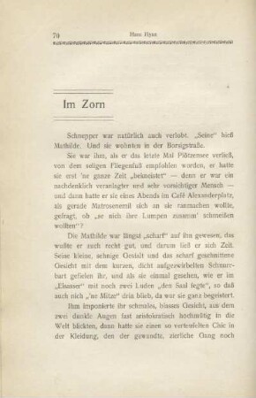 Im Zorn
