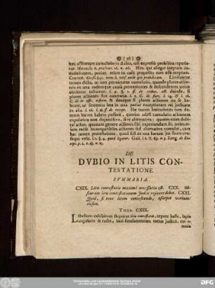 De Dubio In Litis Contestatione.