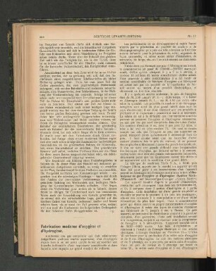 Fabrication moderne d'oxygène et d'hydrogène