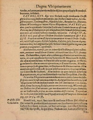 Apologeticvs Dispvtationis Theologicae De Persona Christi : In Mogvntina Academica aduersus Vbiqvitarios editae