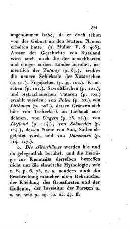 2. Alterthümer