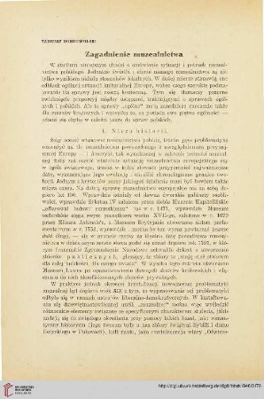 8: Zagadnienie muzealnictwa