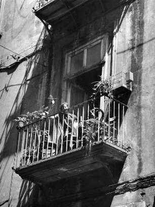 Reisefotos Italien. Balkon in der Altstadt von Neapel
